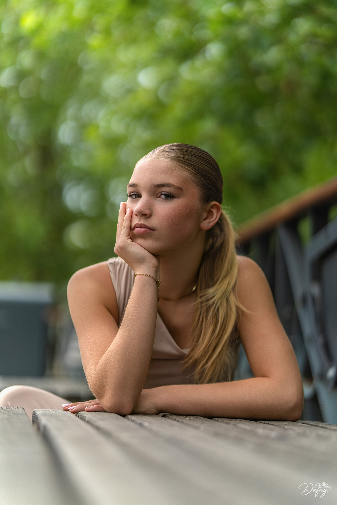 Portrait extérieur naturel